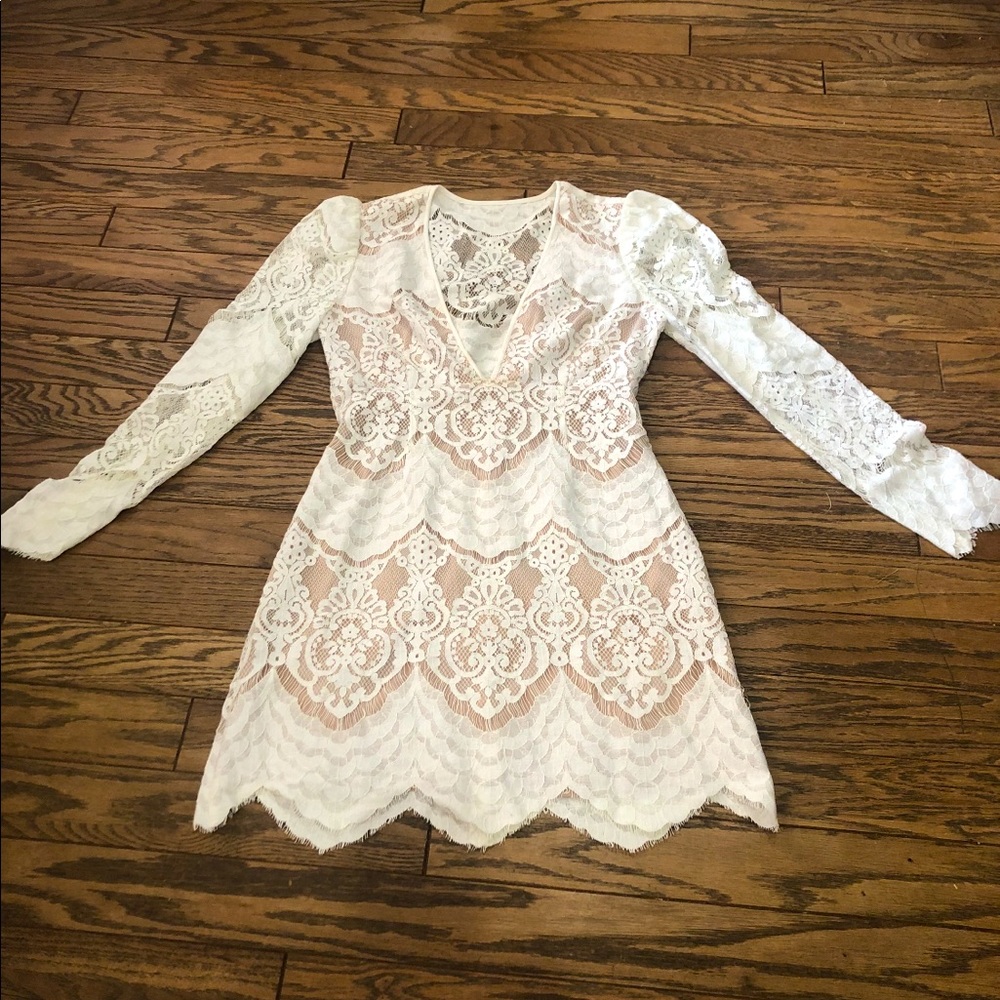 Saylor for Free People Mini Lace Dress, Size L